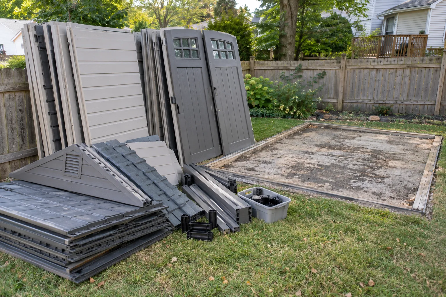 Plastic & Resin Shed Removal planning